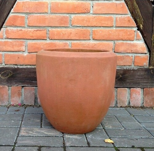Donica terakota Terste okrągła bez rantu
