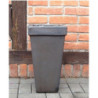 Donica Terste kwadratowa z rantem wysoka grafitowa