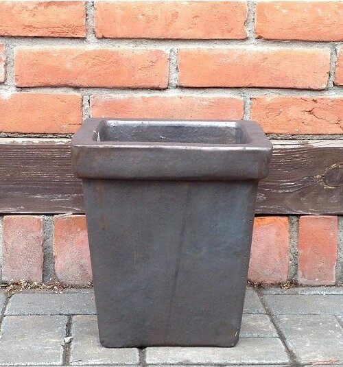 Donica Terste kwadratowa z rantem grafitowa