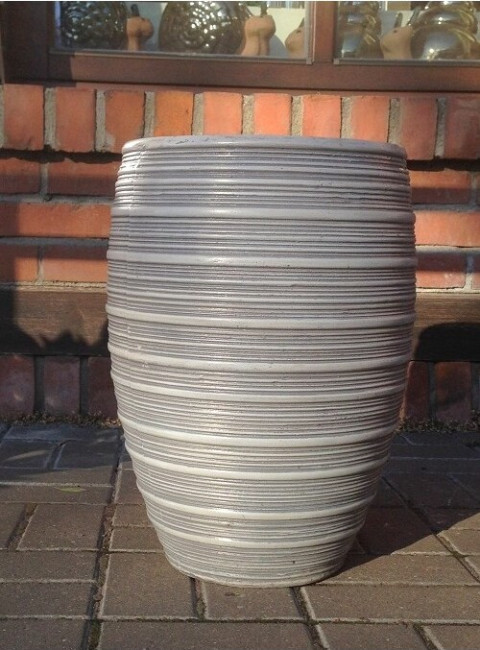 Donica Antyk szara wysoka