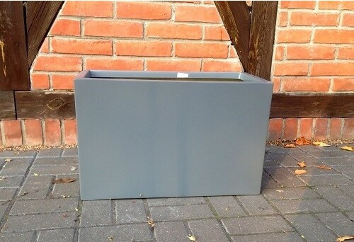 Donica z włókna szklanego szara skrzynia