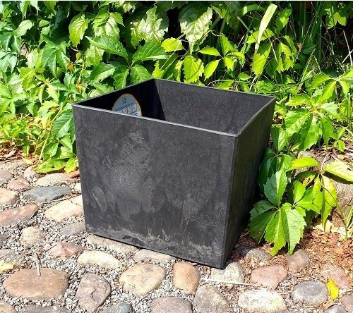 Donica ArtStone Maud kwadratowa czarna