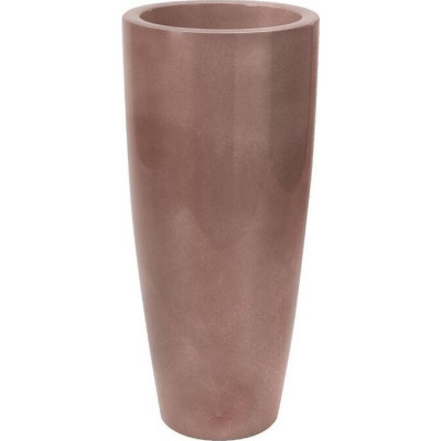 Donica włoska wazon wysoki taupe z połyskiem