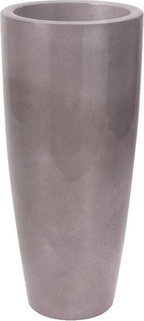 Donica włoska wazon wysoki popielaty z połyskiem