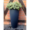 Donica włoska wazon wysoki antracyt matowy