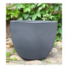 Donica włoska okrągła antracytowa matowa