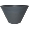 Donica włoska okrągła misa stożek antracyt matowa